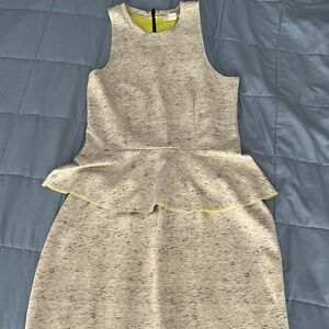 BAR III | women’s size M-L skirt and top set heathered gray with neon scuba.